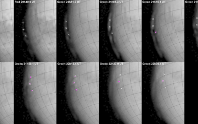 Détection d’aurores et de nuages de haute altitude sur Mars